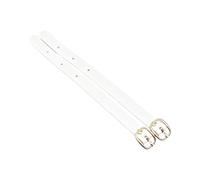 KMGDM Pu Leather Luggage Straps Name Tages Loop for Identification Cards Leather Luggage Tages Loop with Alloy Buckle