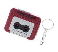 KMGDM Retro Music Player Keyring with 15 Second Sound Memory Novelty Chain Vehicle Accessory Decoration Retro Music Keychain