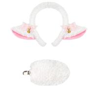 KMGDM Sheep Animal Costume Accessories Sheep Headband Sheep Tail Skirt Halloween Lamb Outfit for Women Girl Halloween Cosplay