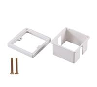 KMGDM Single Socket Spacer Electrical Outlet Box Extender Single Gang Box Extender with Screws for Living Room School Office