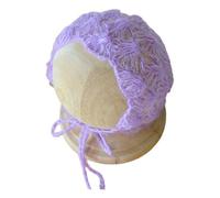 KMGDM Soft Mohair Baby Hat for Newborns Photography Solid Color Handmade and Breathable Designing Knitted Bonnet Caps Props