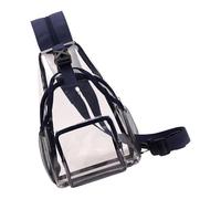 KMGDM Stadium Approved Clear Backpack PVC Shoulder Bag for Concerts, Hiking Chest Daypack Keeps Your Essentials Secure and Accessible Crossbody Bag Clear PVC Chest