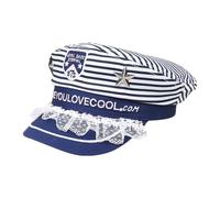 KMGDM Vintage Stripe Captain Hat Classical Sailors Design Soft Cotton Adjustable Size For Cosplay And Daily Wear Sailing Hat