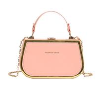 KMGDM Women PU Leather Shoulder Bag Chain Handbag Simple Crossbody Bag Candy Color Messengers Bag Trendy Commuting Bag