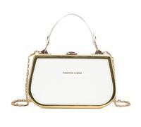 KMGDM Women PU Leather Shoulder Bag Chain Handbag Simple Crossbody Bag Candy Color Messengers Bag Trendy Commuting Bag
