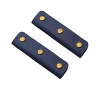 kmgfsd 1 Pair Soft PU Leather Handles Sleeve Handle Protectors Soft Grip Wallet Strap Handle Covers for Luggage Purses and Bags Grip Protectors with Buckles