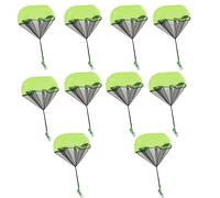 kmgfsd 10 Pieces Gadgets Throwing Parachute Outdoor Airborne Troops Figures Outside Flying Toy for Kids Toy for Kids