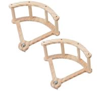 kmgfsd 2 Natural Wood Pirate Ship Bird Interactive Climbing Chew & Bonding Activity Center Indoor Parrots Adventure Toy