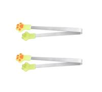 kmgfsd 2Pcs Colorful Cats Paws Silicones Small Tongs Perfect for Serving Snacks Sugar Candy Cookie Ice Cubes Kitchen Gadgets Party Serving Tool