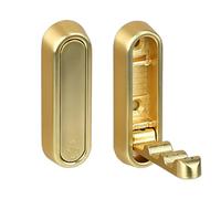 kmgfsd 2PCS Foldable Wall Hooks for Coats Towels Strong Aluminum Alloy Construction Flip Down Hook for Bedroom Bathroom Hallway Hat Hanger Hook Space Saving Home Storage(Gold)