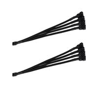 kmgfsd 2Piece 4Pin PWMs Computer Fan Extension Cable Set 26cm Length for Enhances Airflows and Noise Reduction Duals PWM Fan Extension Cables