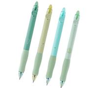 kmgfsd 4Pcs Retractable Gel Pen 0.5MM Tip Comfortable Foam Grip Gel Inks Quick Drying for Student Note Taking Journaling Coffee Theme