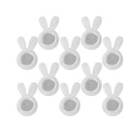 kmgfsd Allergy Proof Silicone Earring Backs with Acrylic Heavy Stabilizer for Droopy Ears Clear Design Heart Shaped Clip