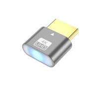 kmgfsd Aluminum Dummys Plug with Programmable EDID Chip for Remote Desktop 4K 60Hz Multi-Screen Stability Hdtv Virtual Monitor Adapters