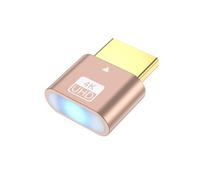 kmgfsd Aluminum Dummys Plug with Programmable EDID Chip for Remote Desktop 4K 60Hz Multi-Screen Stability Hdtv Virtual Monitor Adapters
