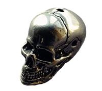 kmgfsd Artisanal Bronze Skull Charm Chain Old Encouraged Jewelry Modifiable Dark Addition for Various Instances Simple Skull Charm