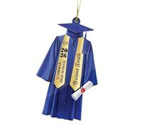 kmgfsd Decors Creative 2D Flat Acrylic Grad Gown Shape Hanging Ornament Perfect As Keychains Pendants for Graduate Bag Cahrm Graduation Jewelry