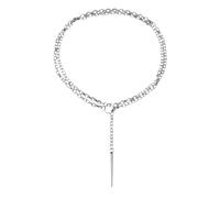 kmgfsd Eye Catching Cone Shaped Pendant Necklace Zn Alloy Statement Jewellery Accessory for Layering and Styling Edgy Jewelry