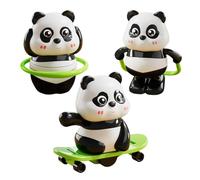 kmgfsd Of 3 Interactive Mechanical Panda Figurines Promoting Physical Activity and Imagination Goody Bag Filler Interactive Wind Up Panda Action Figure