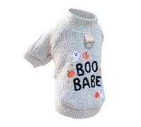 kmgfsd Pet Halloween Clothing Ventilated Cotton Knitwear Vegetable Manifestation Print Stretch Collar Machine Launderable 1kg to 9kg Animals Cotton Pet Shirt Canines