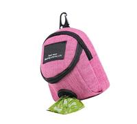 kmgfsd Pet Waste Bag Holder for Outdoor Use with Treat Pocket Oxford Fabric Waste Bag Dispenser Clip on Accessory Storage Leash Attachment Tear Daily Use