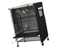 kmgfsd Practical Waterproof Dustproof Bird Cage Cover for Patios Use Block Uvs Sunlight with Ventilation Window Quiet Sleep Cover