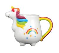 kmgfsd Rainbow Unicorns Coffee Mug Ceramic Large Capacity Cup Suitable for Adults and Children Gift Cup for Girls