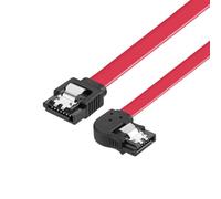 kmgfsd SATAIII 6Gb / s Locking Data Cable Flexible 50cm Length Space Saving Design SATA3.0 for Computer Servers Angled Locking