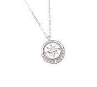 kmgfsd Shining Hexagram Couples Chain Necklace Adjustable Length Neckchain Copper Jewelry for Date Night Copper Couple Necklace