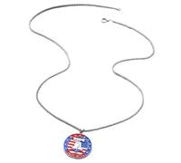 kmgfsd Stylish Commemorative 250 Years Independence Necklace with Liberalization Bells Charm Alloy Fashion Jewelry Independence Toll Pendant