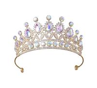 kmgfsd Stylish Princess Tiaras Headband Elegant Silver Bridal Crowns Accessory for Weddings and Birthdays Parties Supplies Artistics Headwear