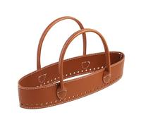 kmgfsd Stylish PU Leather Bag Handle Making with Double Handles and Holes Reinforced Stitching Purses Gifts for Women Stylish Woven Purse Handles Double Holes Lightweight Essential Travel Use