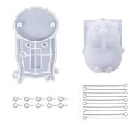 kmgfsd Swing Pigs Silicone Mold Piggy Resin for Epoxy Casting, for Play on a Swing Pigs Supply for Car Access Jewelry Casting Molds for Resin/metal