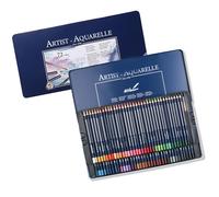kmgfsd Watercolour Colouring Pencil Set with Brush Water-Soluble Coloured Pencils in Metal Case for Kid Adult Artist Coloring Professional Artist Pencils