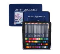 kmgfsd Watercolour Colouring Pencil Set with Brush Water-Soluble Coloured Pencils in Metal Case for Kid Adult Artist Coloring Professional Artist Pencils