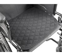 KMINA - Chair Pads Incontinence 5 Layers (x1 Unit, 15.7" x 19.7"), Washable Non-Slip Absorbent Protector Black for Wheelchairs - Made in Europe