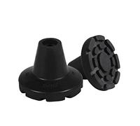 KMINA - Crutches Rubber Ends 17-19 mm (3/4"-5/8"), Heavy Duty Walking Stick Ferrules, Non Slip Tips, Patented - Made in Europe