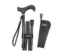 KMINA Folding Walking Stick for Men and Women, Carbon Fibre, Soft Grip