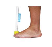 KMINA Long Handled Foot Brush for Shower, Foot Care Aids, Cleaner, Washer