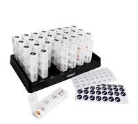 KMINA Monthly Pill Box Organiser 4 Times a Day, Vitamin Box, 31 Day Tablet, Elderly, Medication Organizer