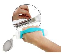 KMINA Parkinsons Spoon with Adjustable Weight, Bendable, Easy to Hold, Disabled Cutlery for Adults, Medical Handicap