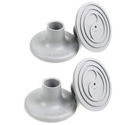 KMINA Replacement Feet for Shower Chair 28 mm (x4 Units), Non Slip Ferrule for Disabled Bath Seat, Grey