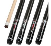 Kmise 4 Pieces Pool Cue Stick, 58” Pool Cues, 18 19 20 21 oz Canadian Maple, Pool Sticks for Adults, Billiard House Home Bar Pool Stick, Durable, Suitable for Professional Billiard Players
