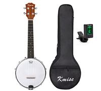 Kmise 4 String Banjo Ukulele Uke Concert 23 Inch Size Sapele With Bag Tuner