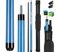 Kmise Carbon Fiber Breaking Cue Pool Stick 57 Inch, 23oz Low Deflection Billiard with 13mm Pro Tip, Break Cue Stick Punch Billiard Cue Pool Sticks for Adults, Blue