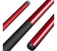 Kmise Fiberglass Graphite Composite Pool Cue Sticks 18oz 9.5MM Cue Tip One-Piece 57inch Professional Pool Cue Low-Deflection Billiard Cue Sticks Set of 1 for Home & Bar Play Red