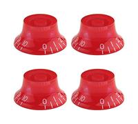 Kmise Guitar Knobs,Top Hat Knobs, Bell Knobs Red fits for Les Paul