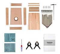 Kmise Kalimba DIY Kit 17 Key with Manual Tools Tuner Hammer Glue and Paint