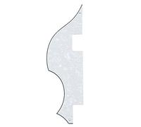 Kmise MI0264 Bass Guitar Pickguard for Hofner Replacement, Left Hand 4-Ply, White Pearl