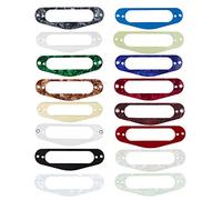 Kmise OT0162 16 Pieces Different Guitar Single Coil Pickup Mounting Ring 3-Ply
